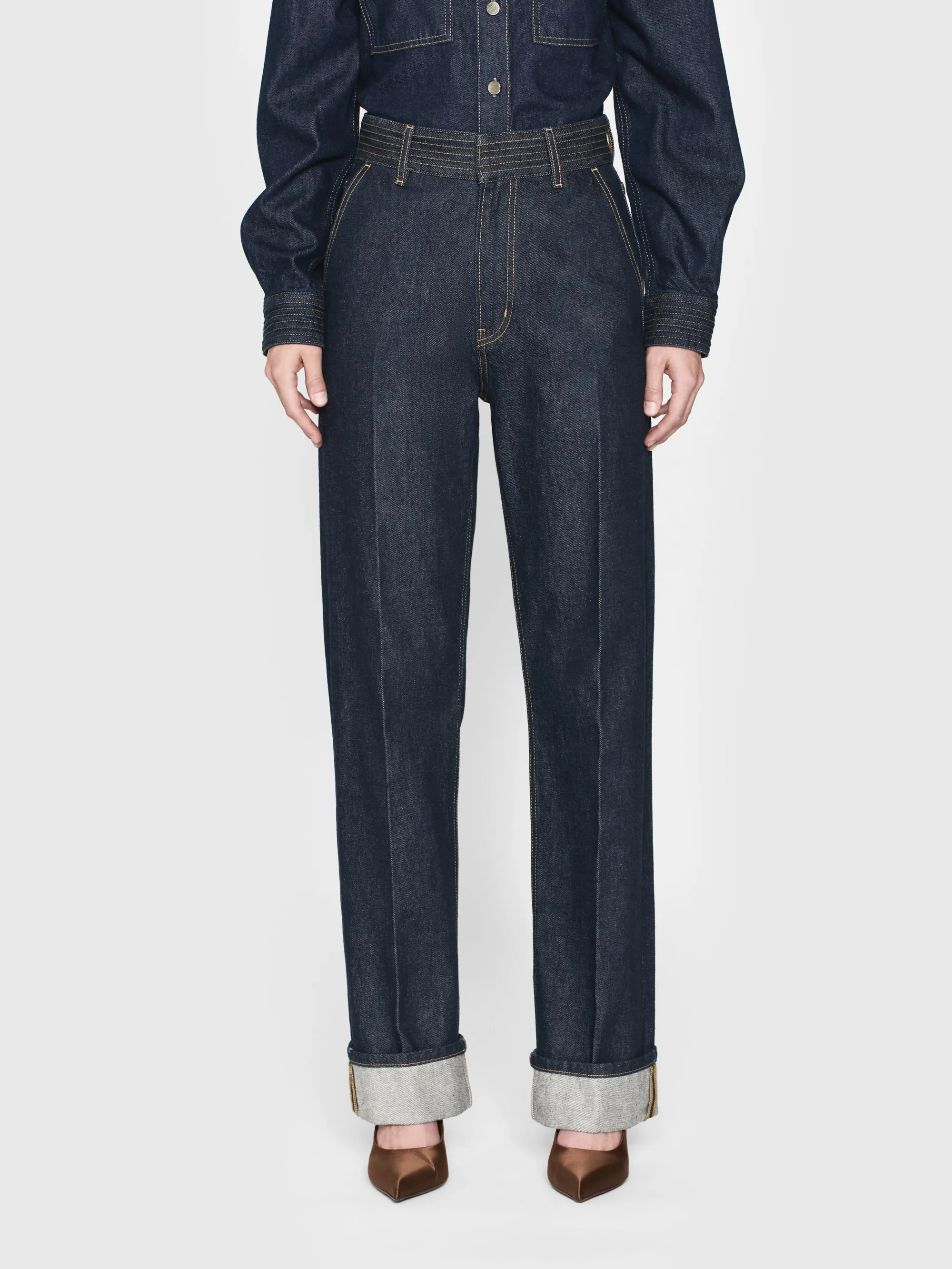 Trapunto Trouser -- Rinse