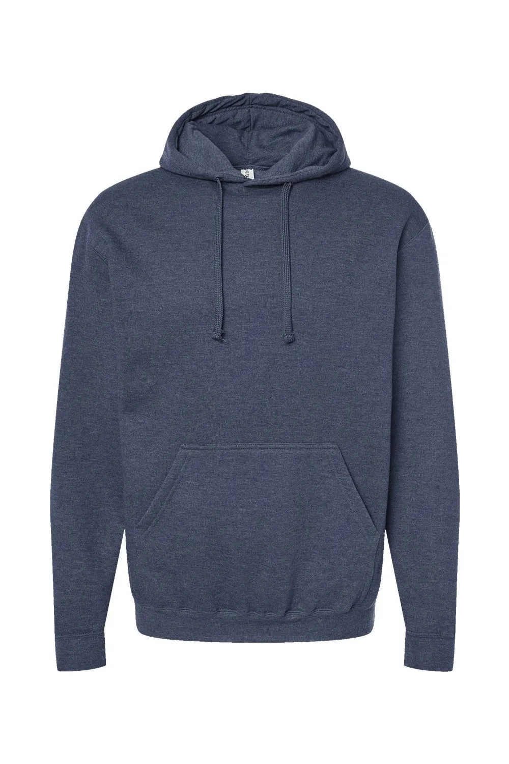 Tultex Mens Fleece Hooded Sweatshirt Hoodie w/ Pouch Pocket - Heather Denim Blue