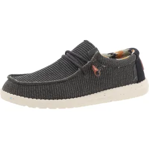 Wally Knit Mens Lifestyle Woven Slip-On Sneakers