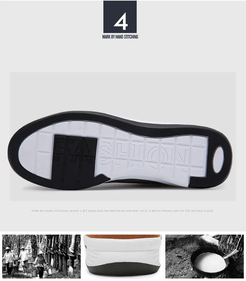 West Louis™ Lace-Up Microfiber Leather Sneakers