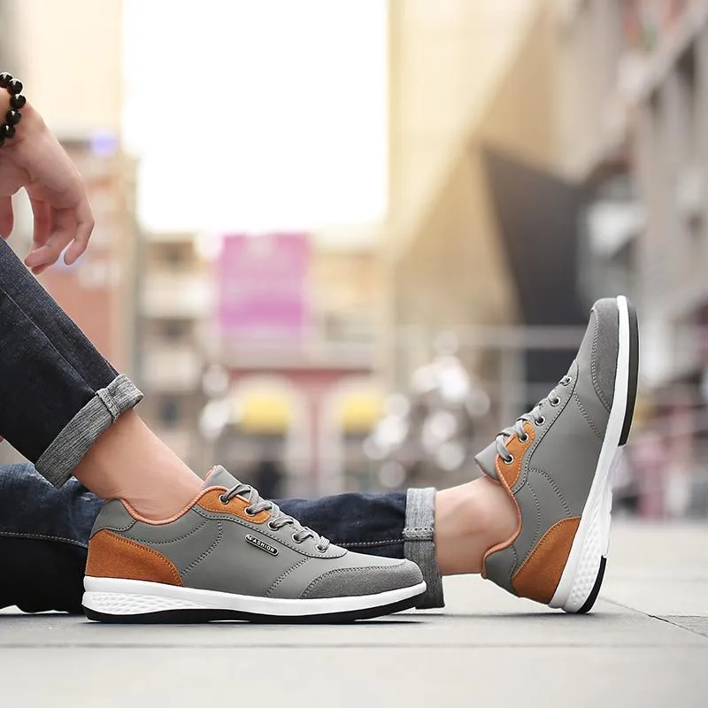 West Louis™ Lace-Up Microfiber Leather Sneakers