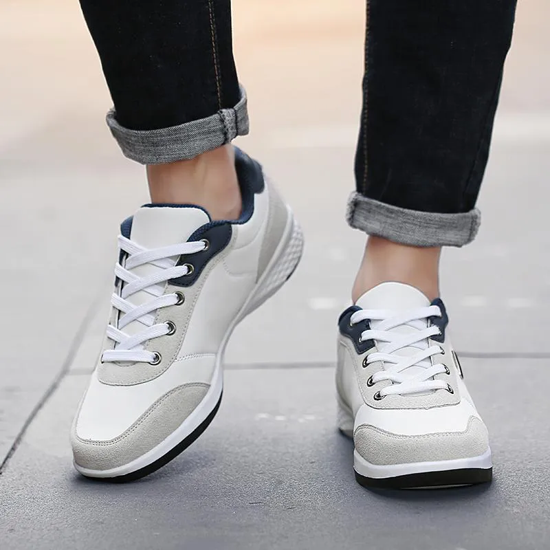 West Louis™ Lace-Up Microfiber Leather Sneakers