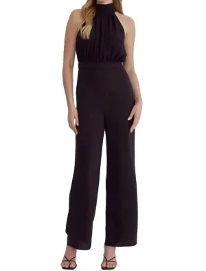 Wide Leg Jumpsuit In Black