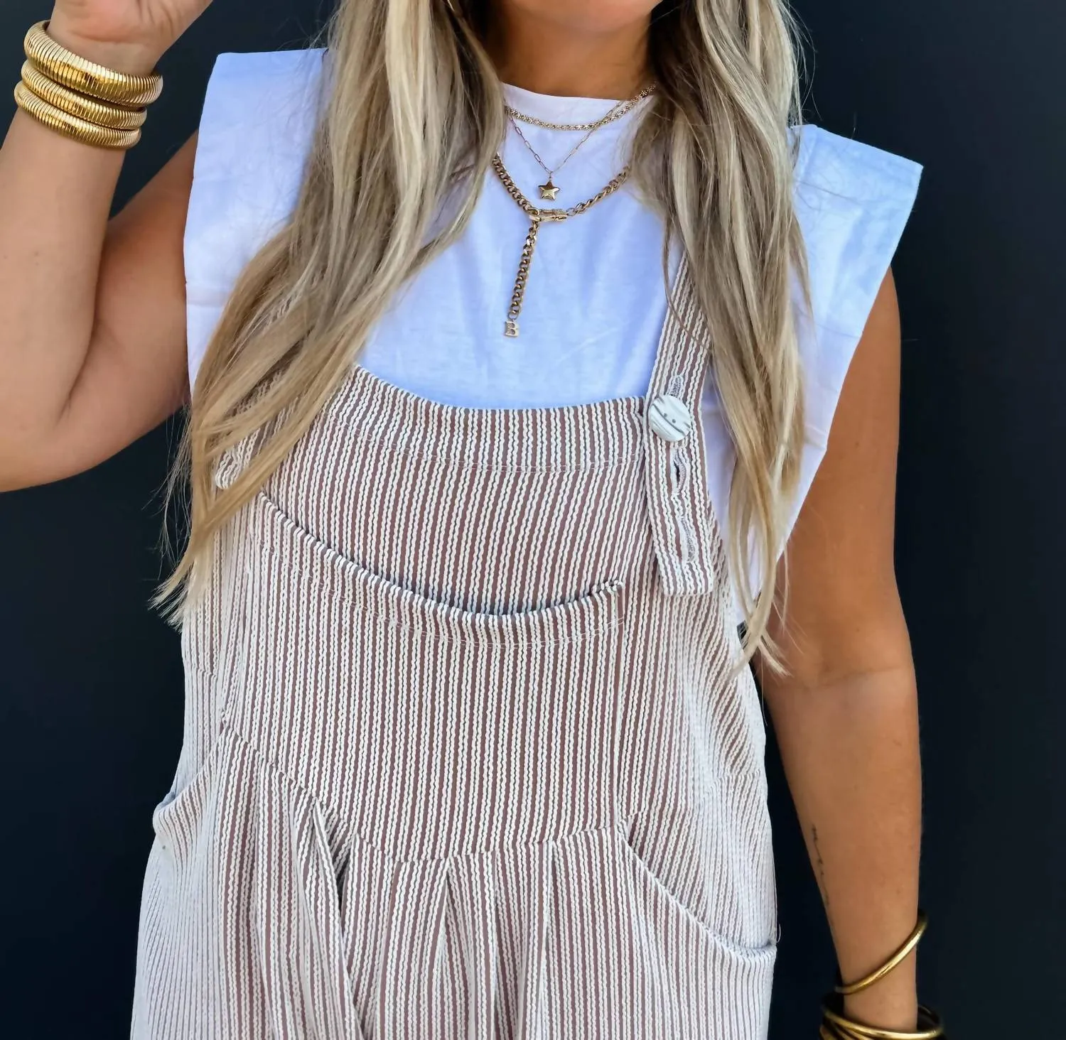 Winter Karli Boho Overalls In Tan