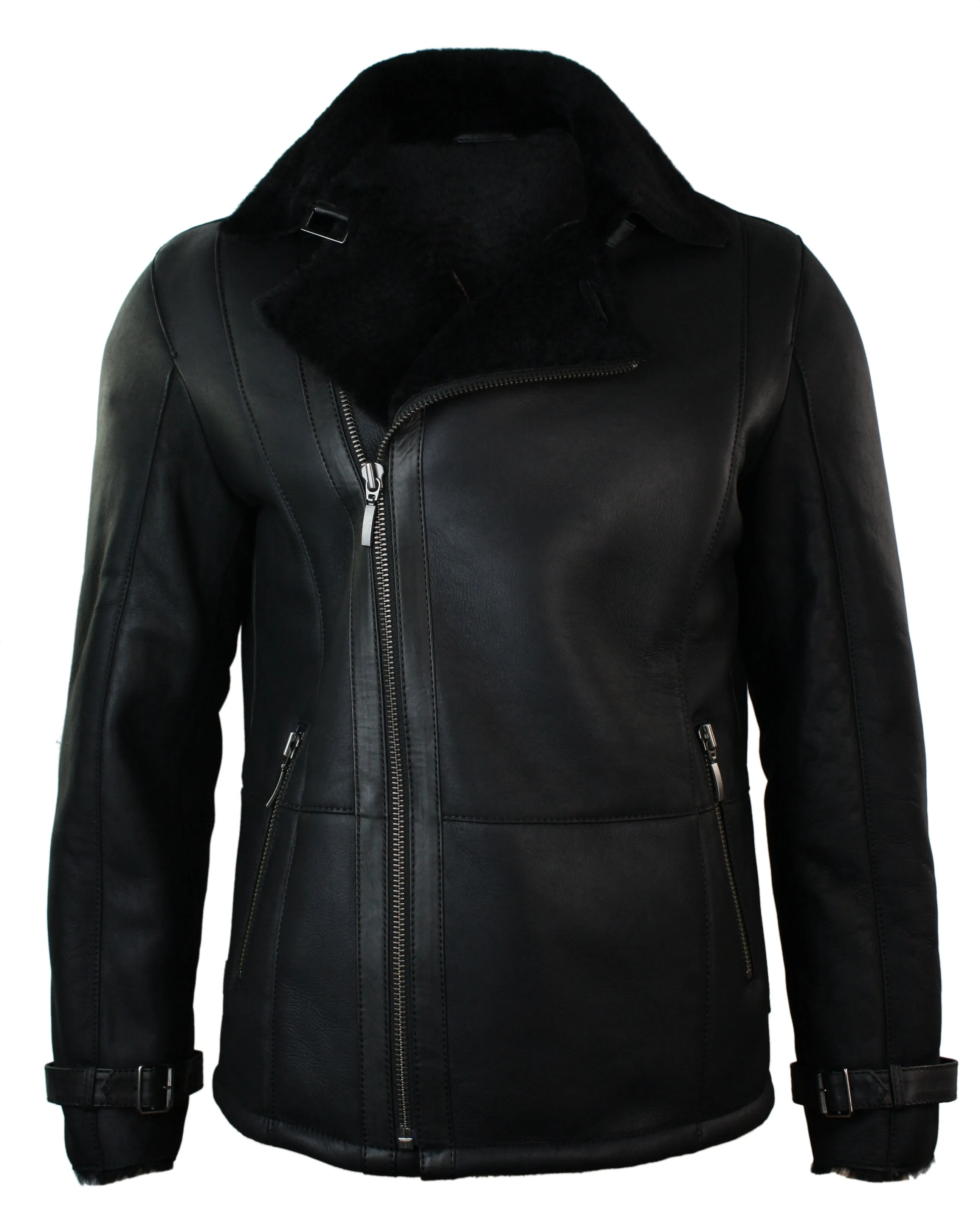 Winter Sheepskin Mid Length Jacket
