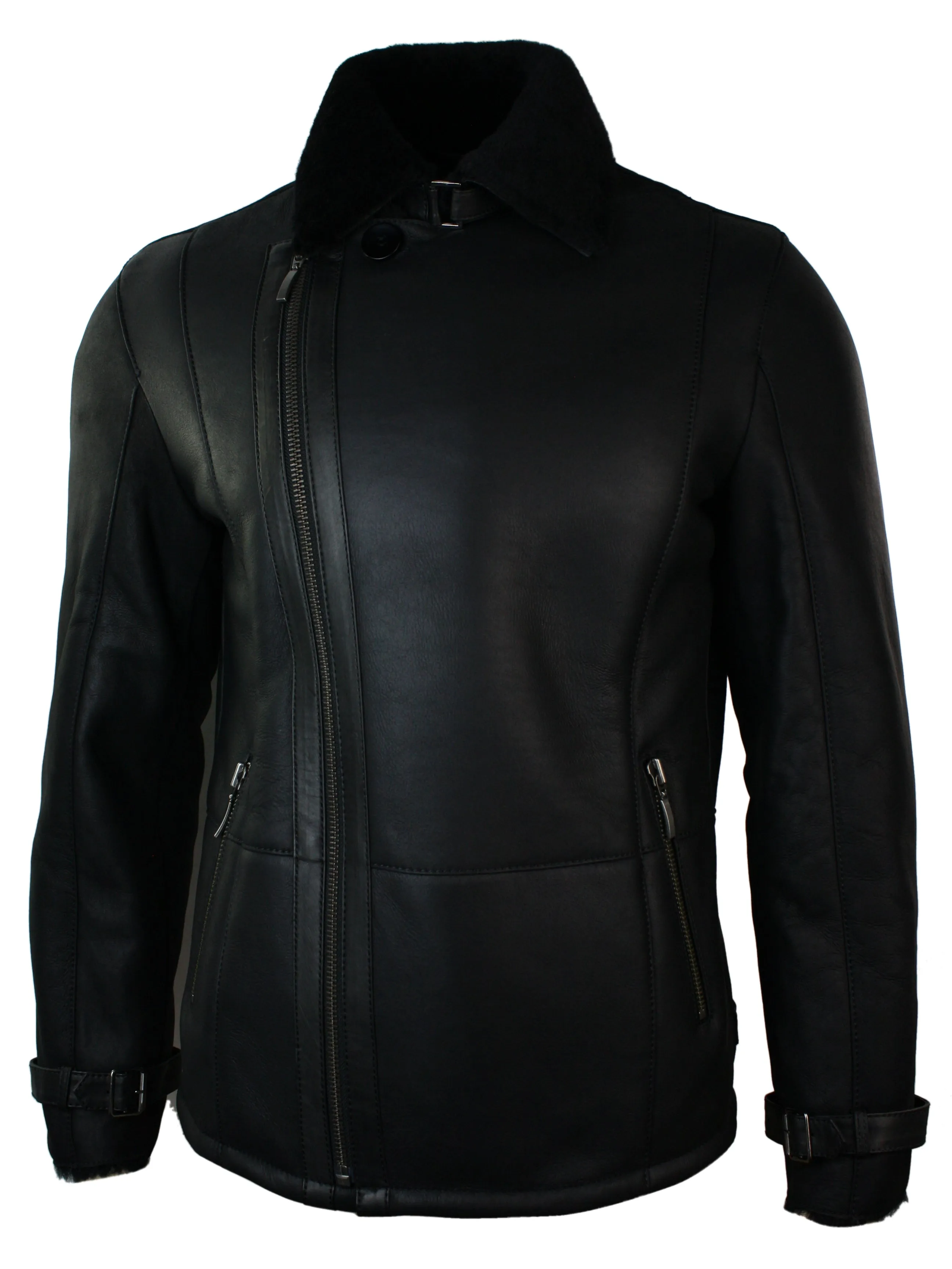 Winter Sheepskin Mid Length Jacket