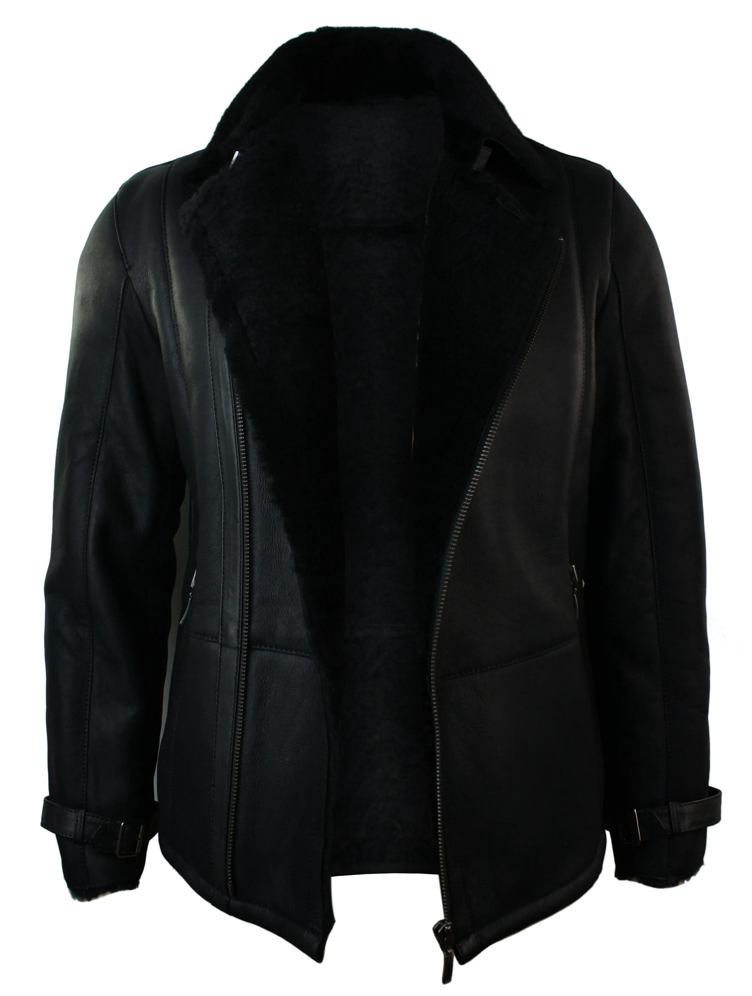 Winter Sheepskin Mid Length Jacket