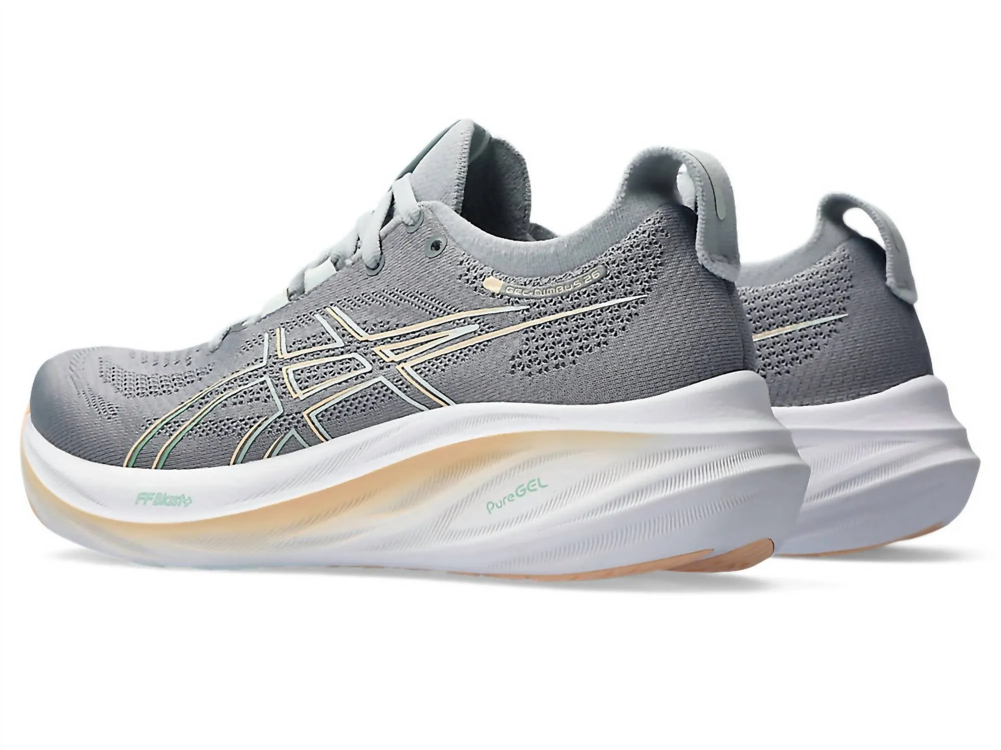 Women's Gel-Nimbus 26 Shoes In Sheet Rock/pale Mint