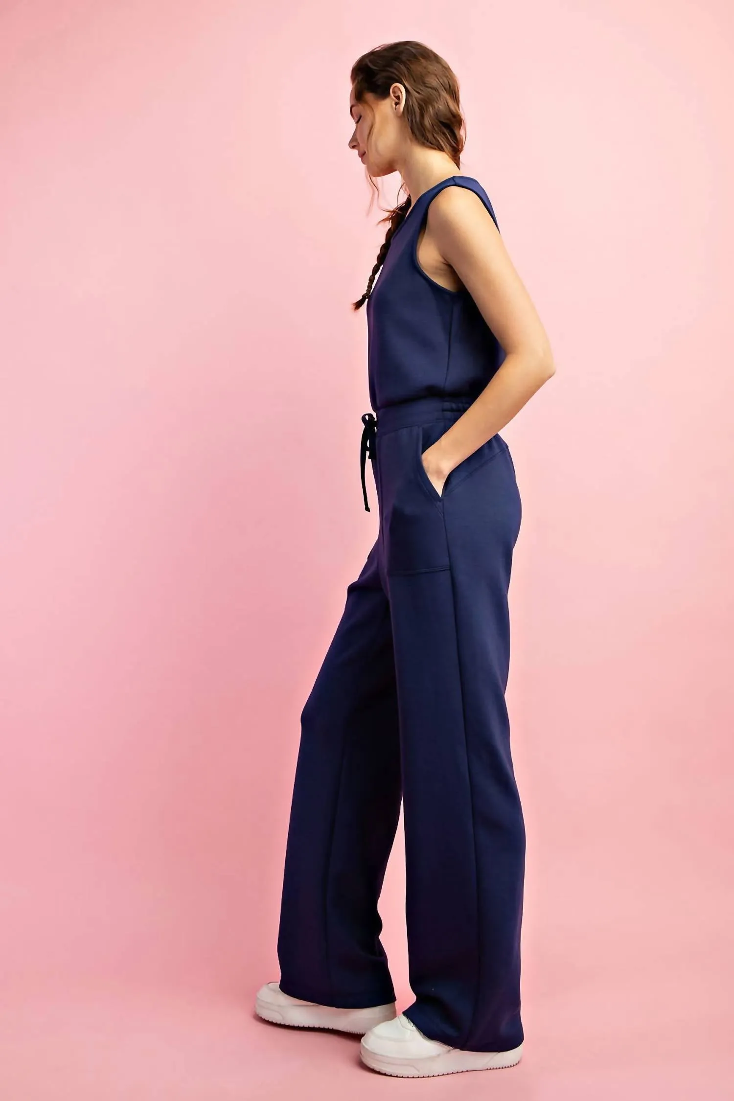 Women's Luxury Jumpsuit In Navy