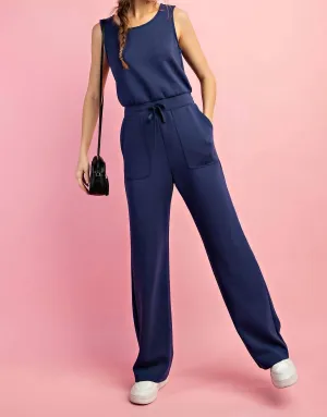 Women's Luxury Jumpsuit In Navy