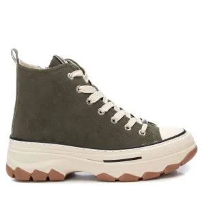 Women's Sneaker Booties In Kakhi