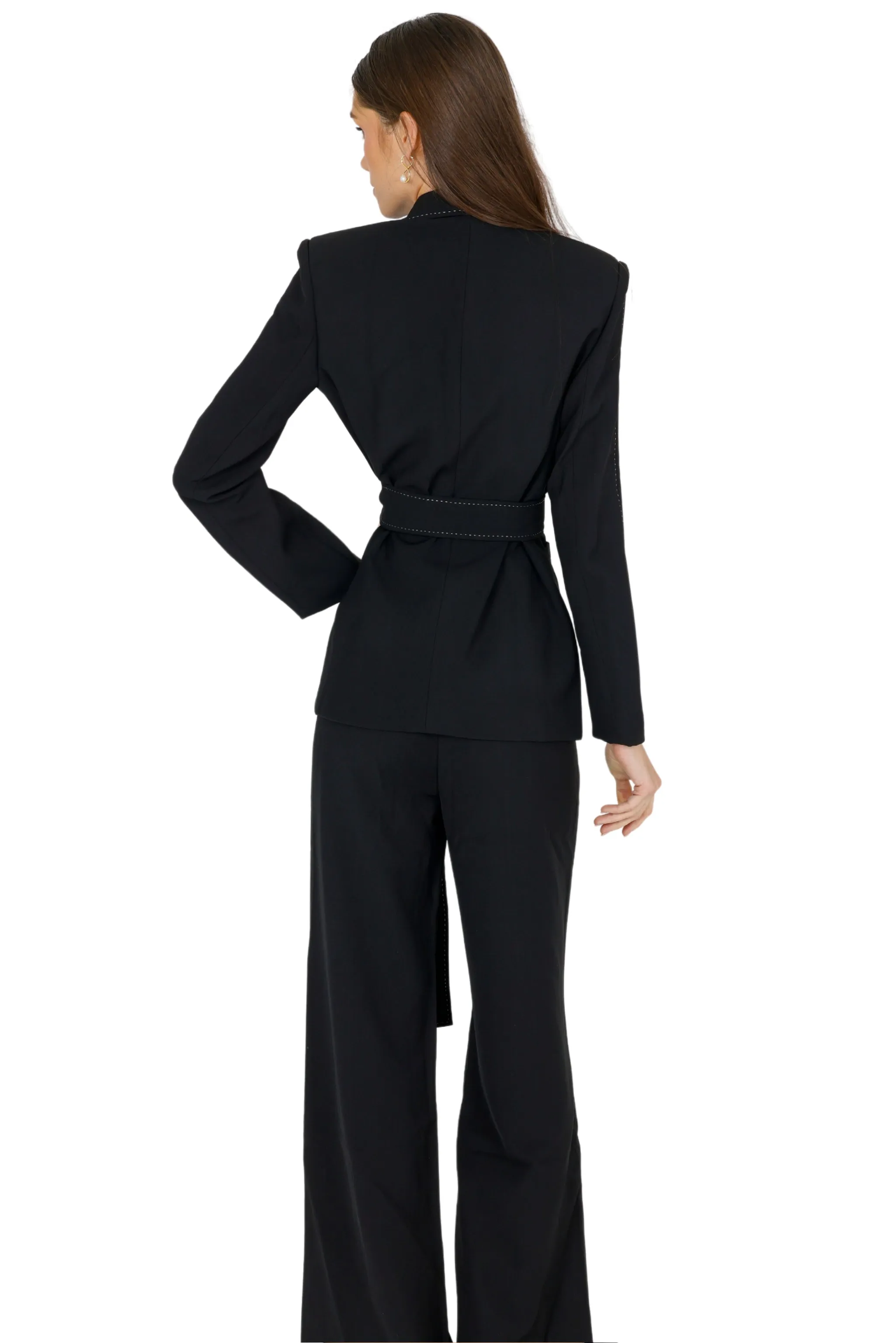 Yena Wide Leg Pant (BLACK)