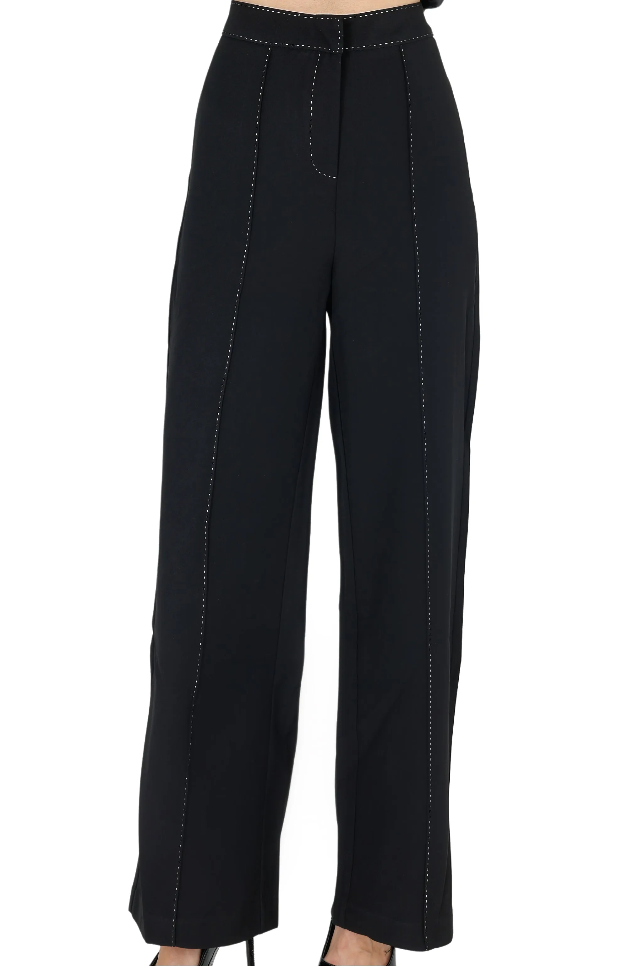 Yena Wide Leg Pant (BLACK)
