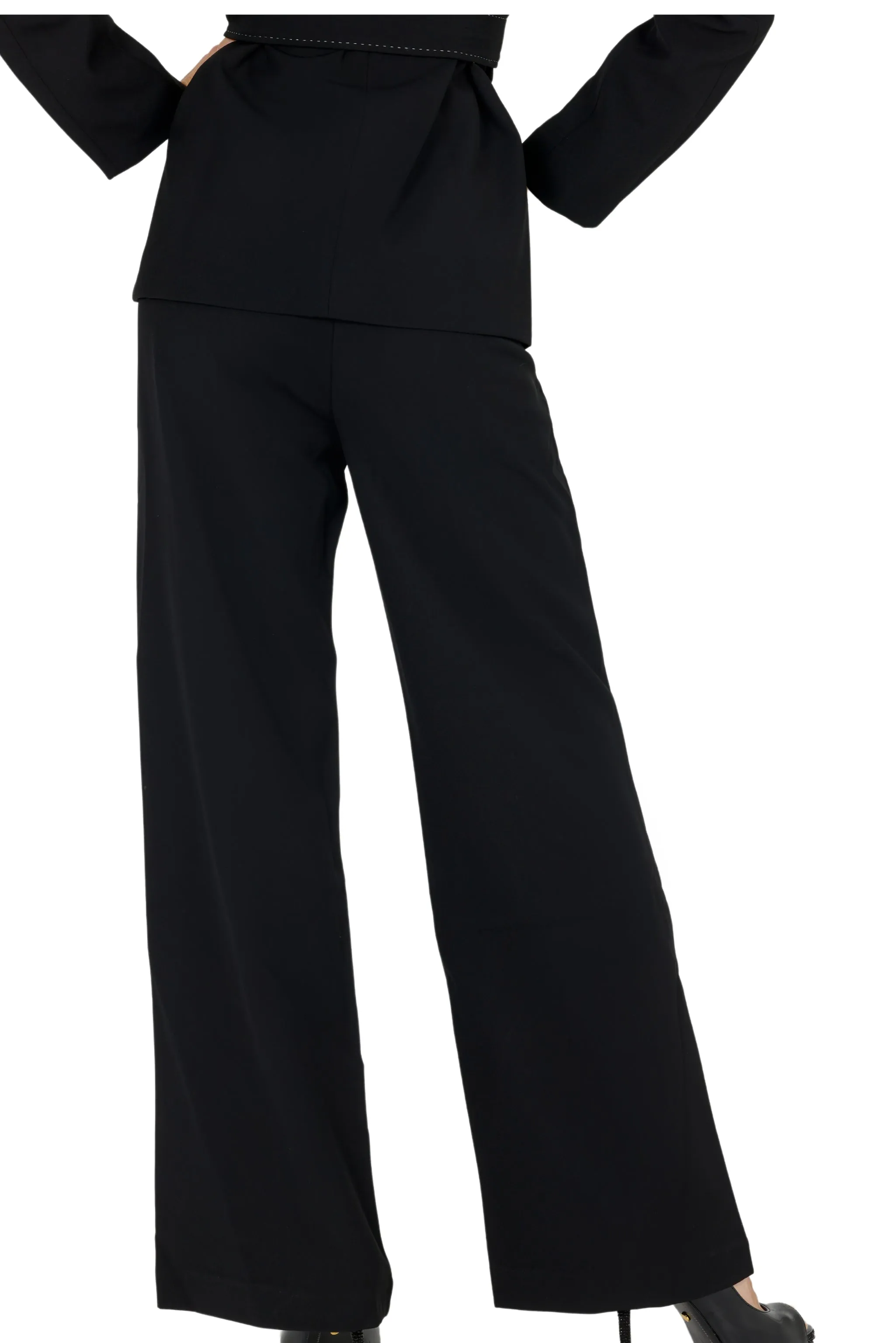 Yena Wide Leg Pant (BLACK)