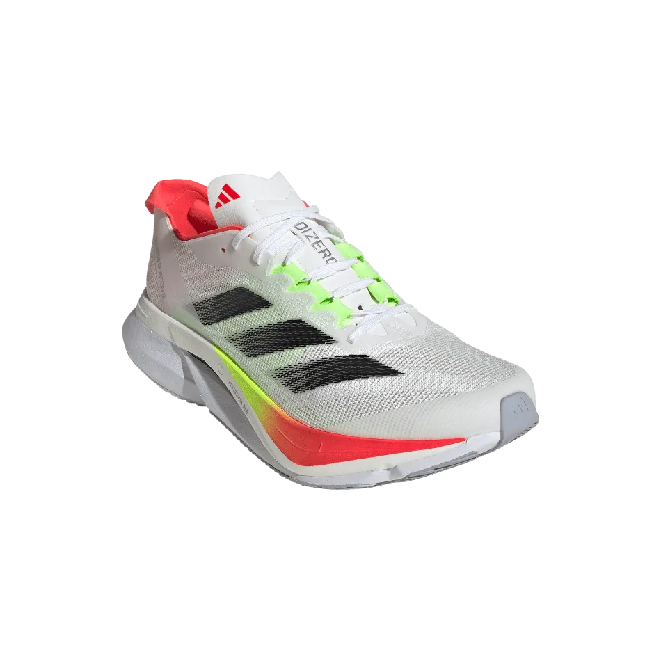 Adidas Men's Boston 12 Running Shoes in FTWR White/Core Black/Lucid Red SS25 Shoes_Puma