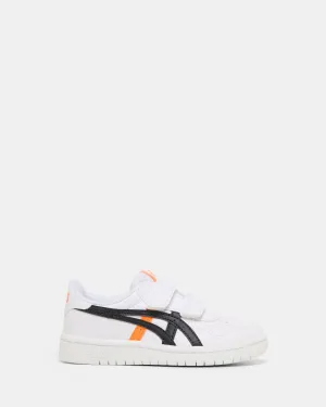 Japan Pre-School White/Shocking Orange Shoes_Asics