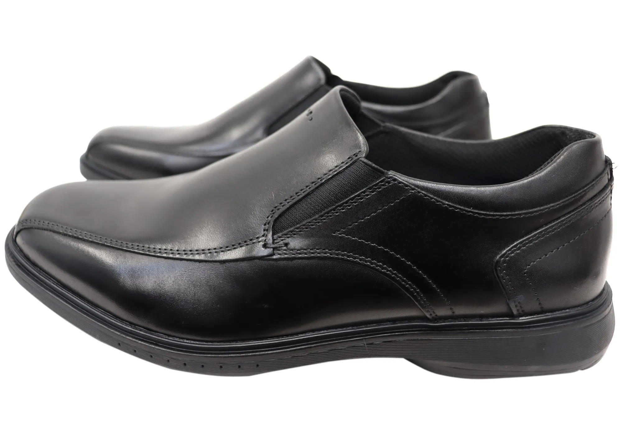 Nunn Bush By Florsheim Mens Kore Pro Slip EE Extra Wide Leather Shoes Florsheim Shoes